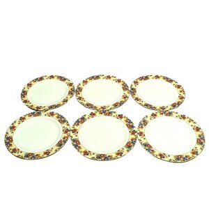 Plates Aynsley Floral 6-piece set made in England
